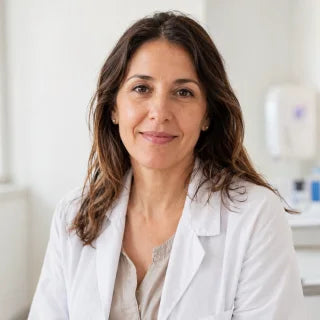 Retrato ilustrativo de una médica clínica argentina