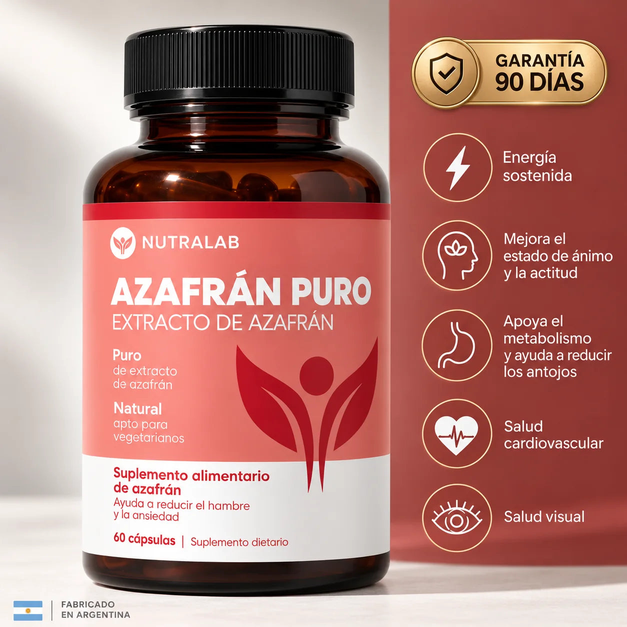 NUTRALAB Azafrán Puro y sus principales atributos