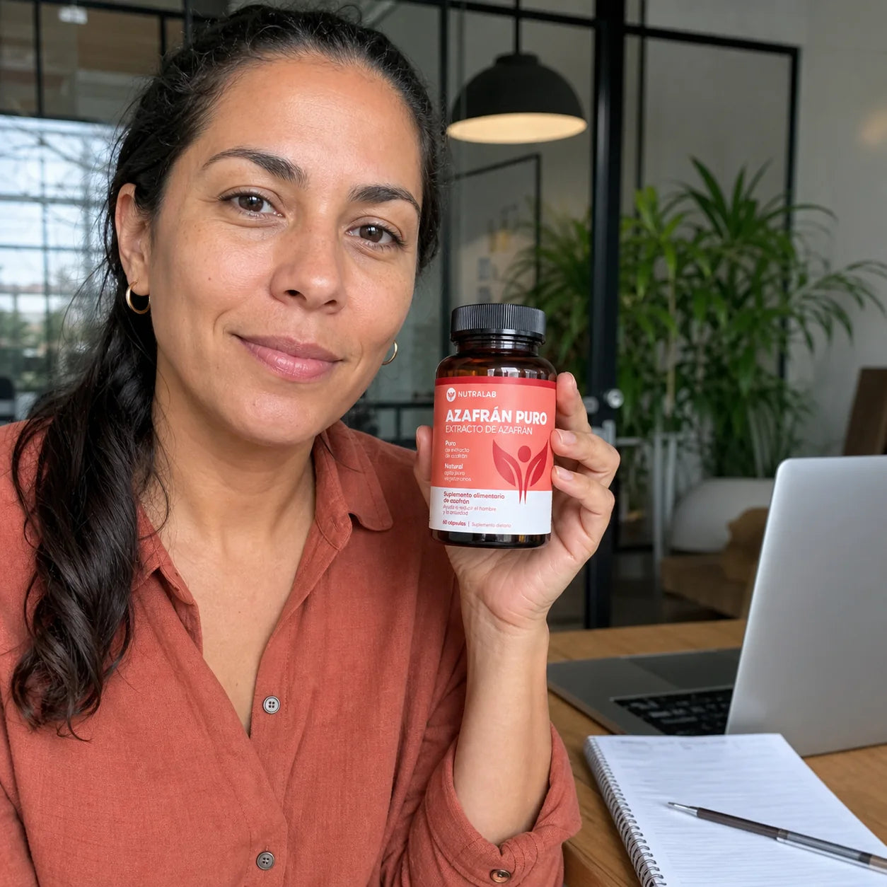 Camila con NUTRALAB Azafrán Puro